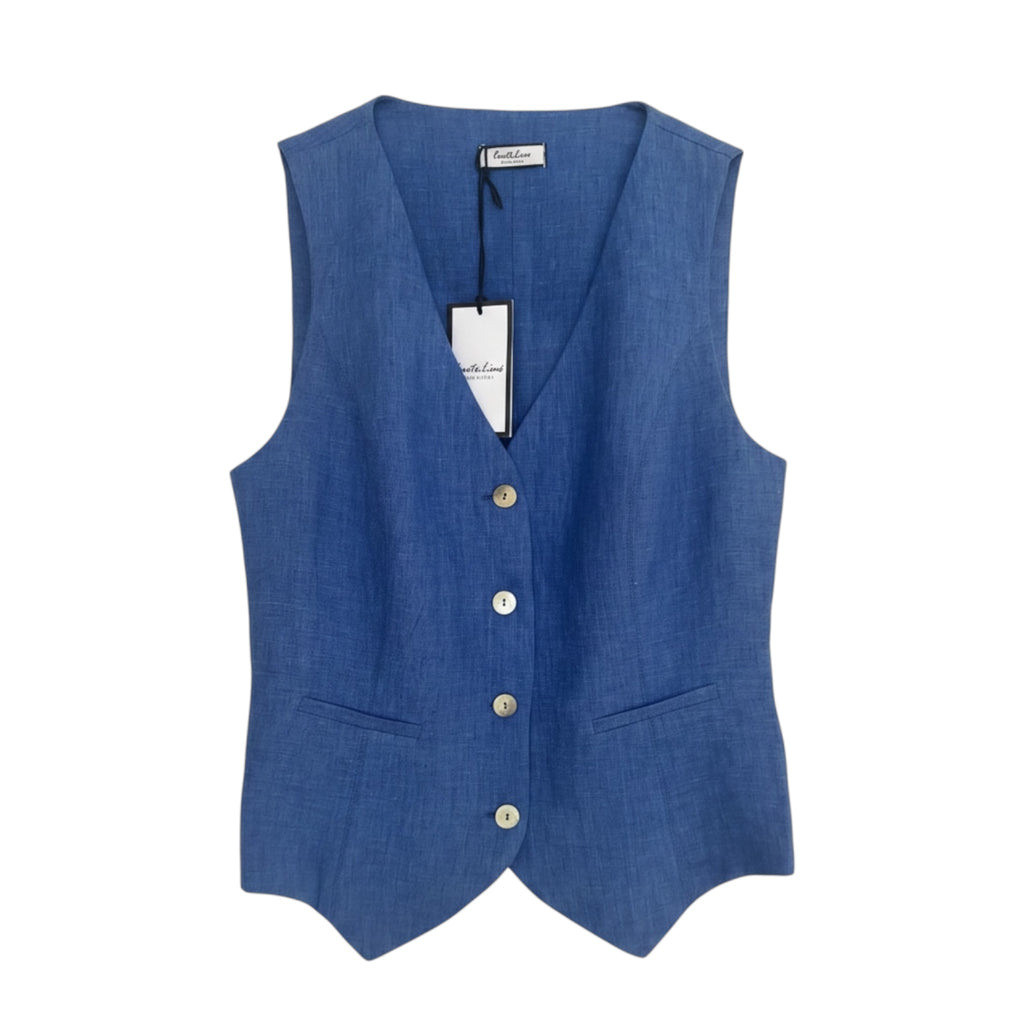 Gilet sans manche 100% lin Centolino Italy Taille M - seconde main