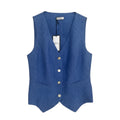 Gilet sans manche 100% lin Centolino Italy Taille M - seconde main