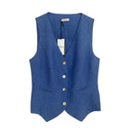 Gilet sans manche 100% lin Centolino Italy Taille M - seconde main