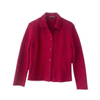 Veste framboise 100% laine vierge seconde main