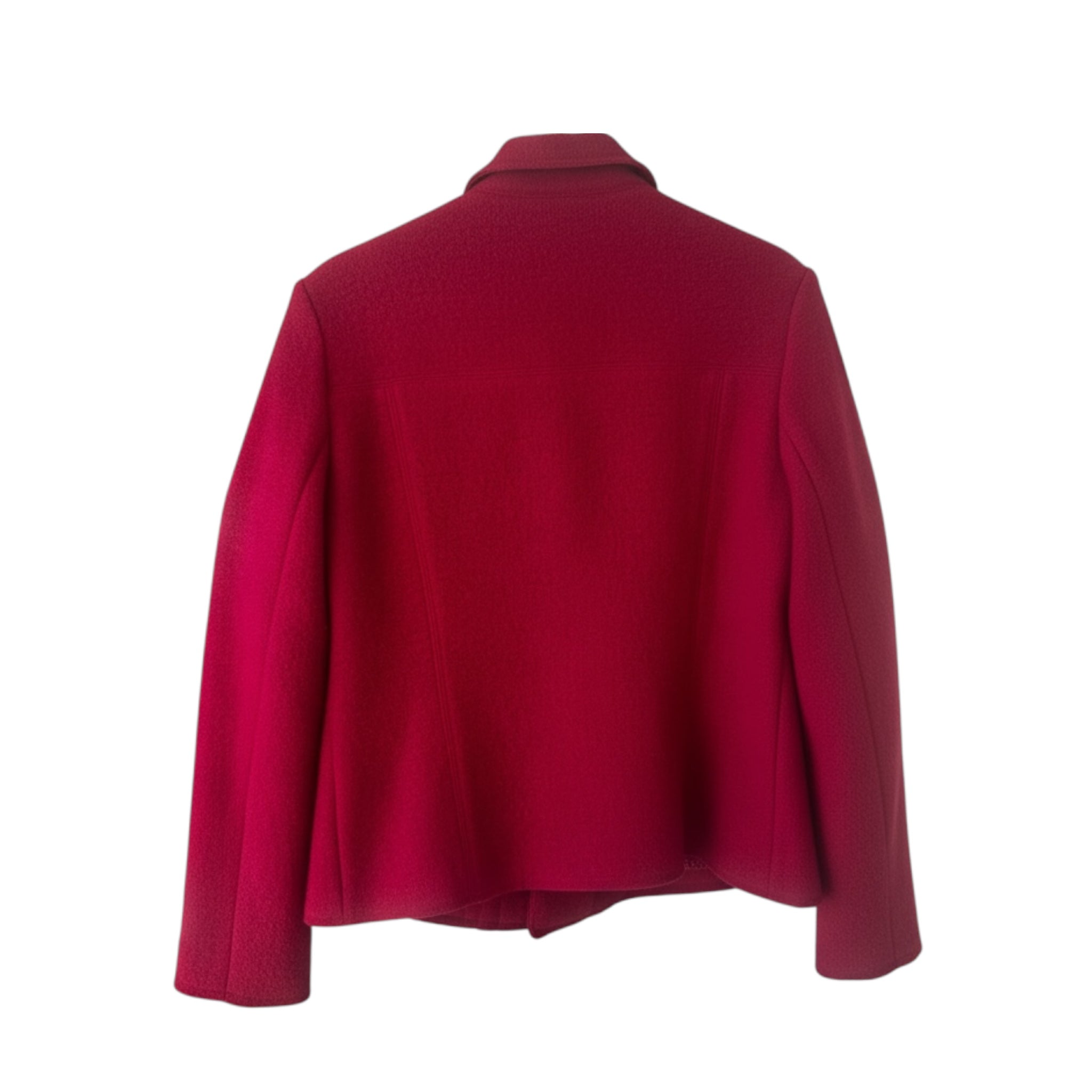 Veste framboise 100% laine vierge seconde main